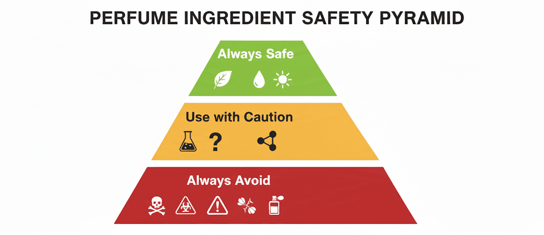 Perfume Ingredient Pyramid "From Safest to Most Concerning — Know What You’re Wearing"