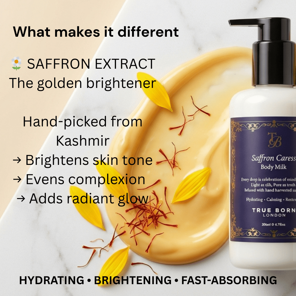 Saffron Caress – Body Milk - True Born London
